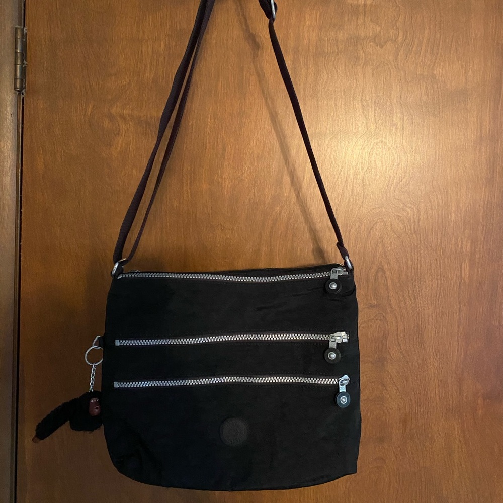 Kipling Alvar Black Crossbody Bag